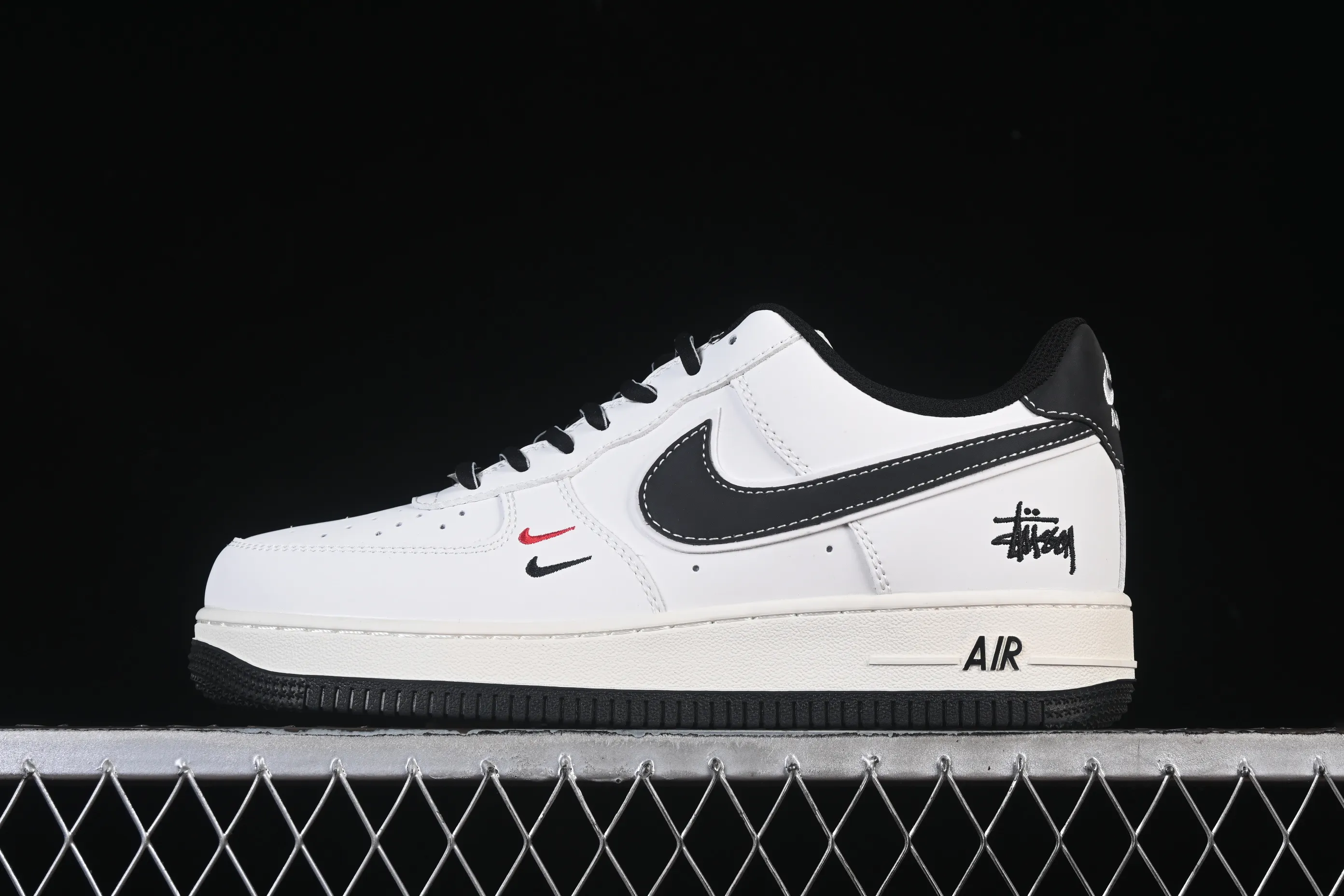 All categories Nk Air Force 1 Air Force series Nk Air Force 1 Low Air Force low-top Nike Air Force 1'07 Low Stusi co-branded beige hook black bottom Air Force 1 low-top casual sneakers CS5288-037